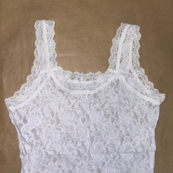 Hanky Panky Camisole White Lace Size Medium - Picture 4 of 9